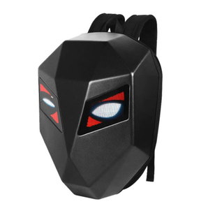 Mochila LED com Compartimento para Capacete, Notebook e USB