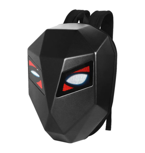 Mochila LED com Compartimento para Capacete, Notebook e USB