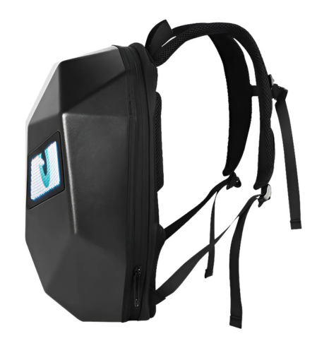 Mochila LED com Compartimento para Capacete, Notebook e USB